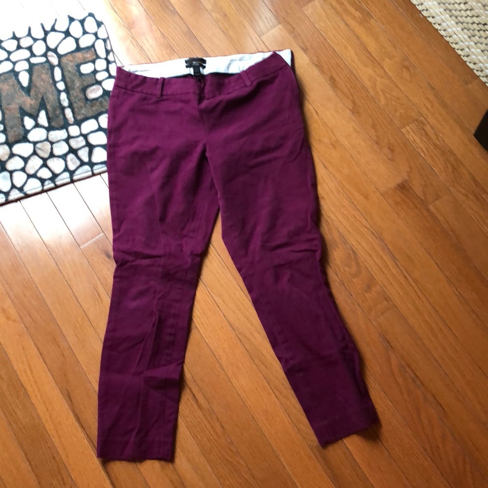 JCrew capris in magenta-ish